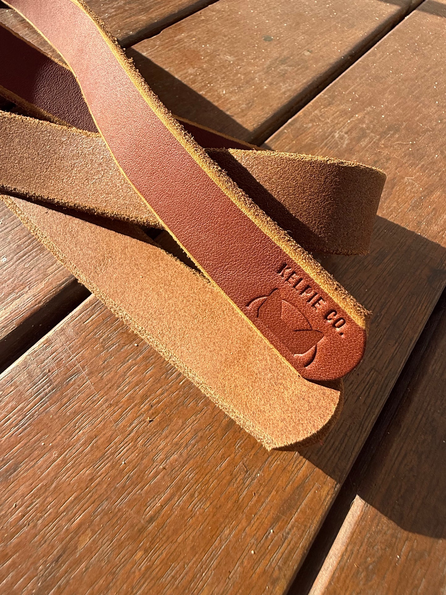 Custom Kelpie Collar - Genuine Australian Leather