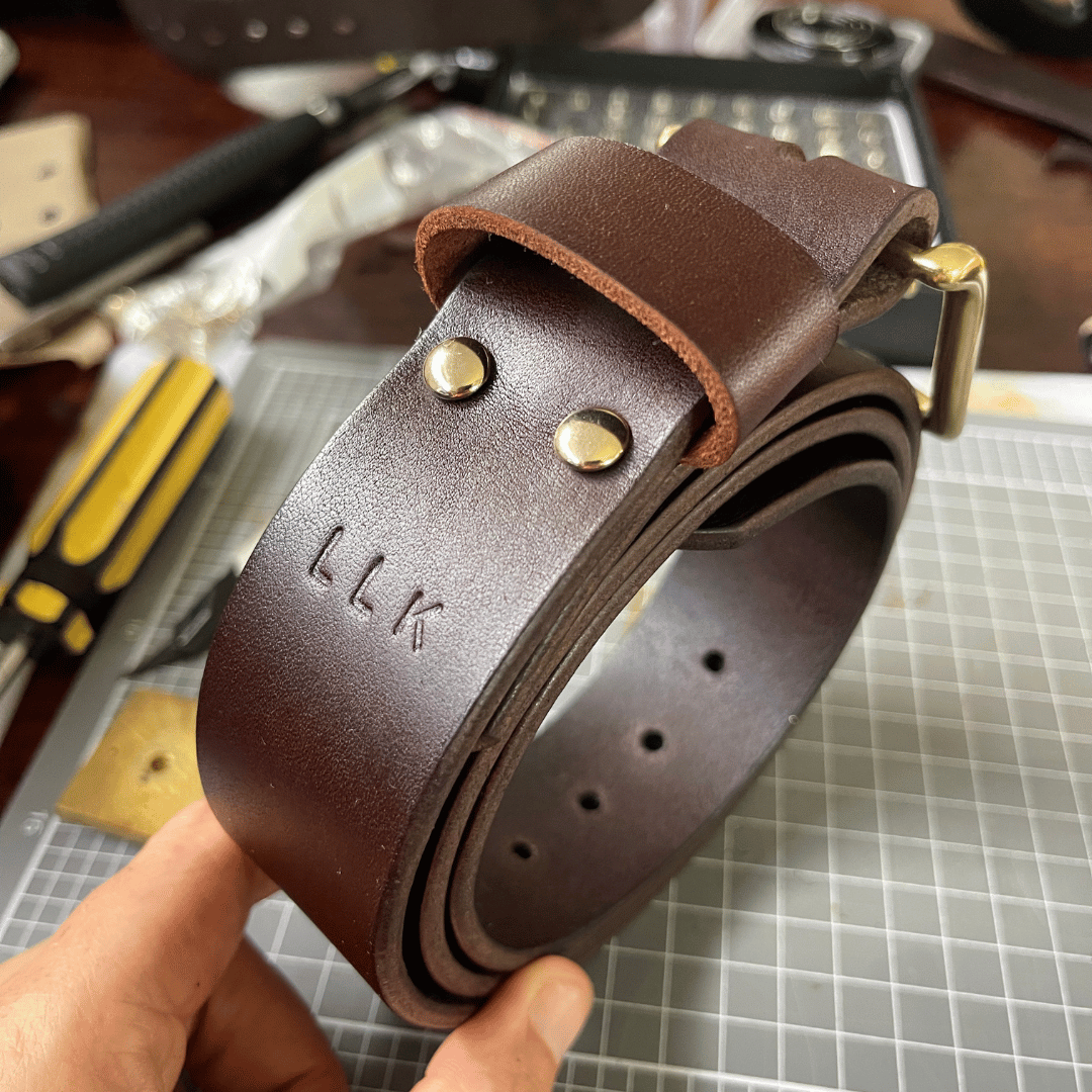 Kelpie Co. Australian Leather Handcrafted Belts - Sleek Finished Edges