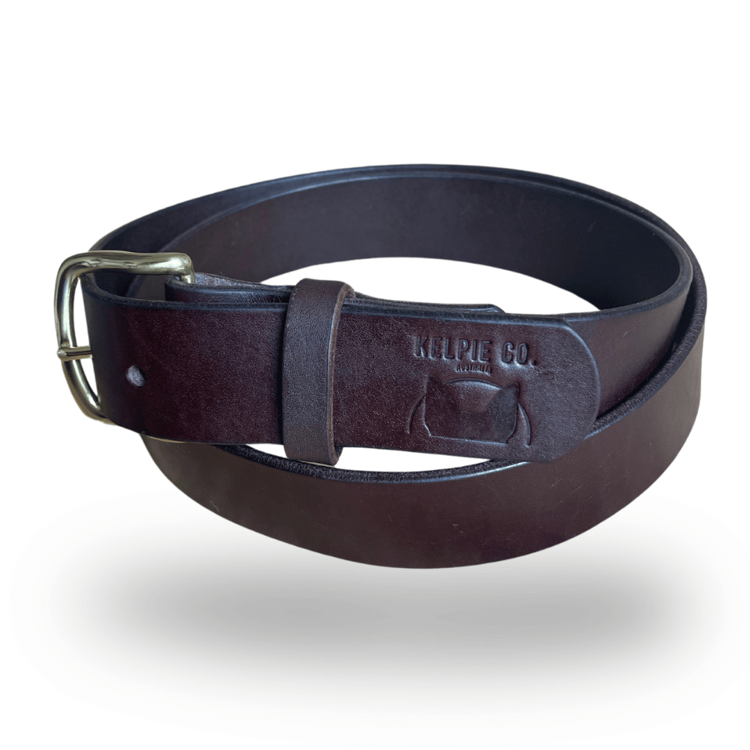 Kelpie Co. Australian Leather Handcrafted Belts - Sleek Finished Edges