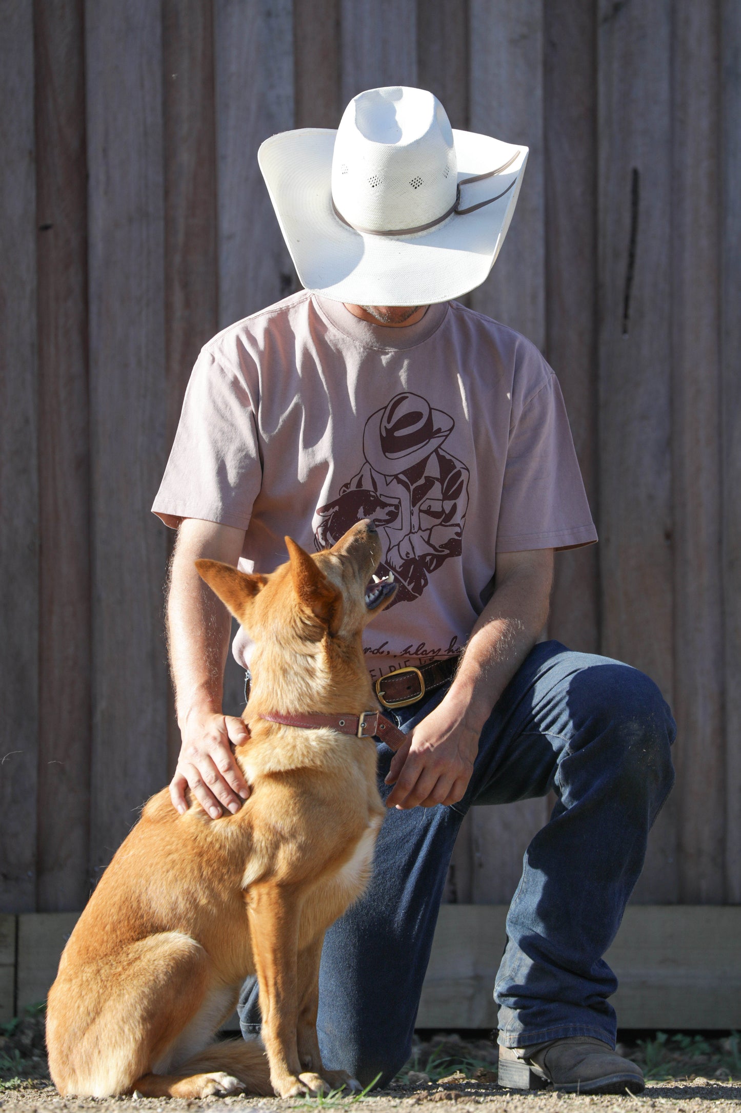 Kelpie Tshirt - Kelpie Co. Oversized Mate Unisex Tee - Dusty