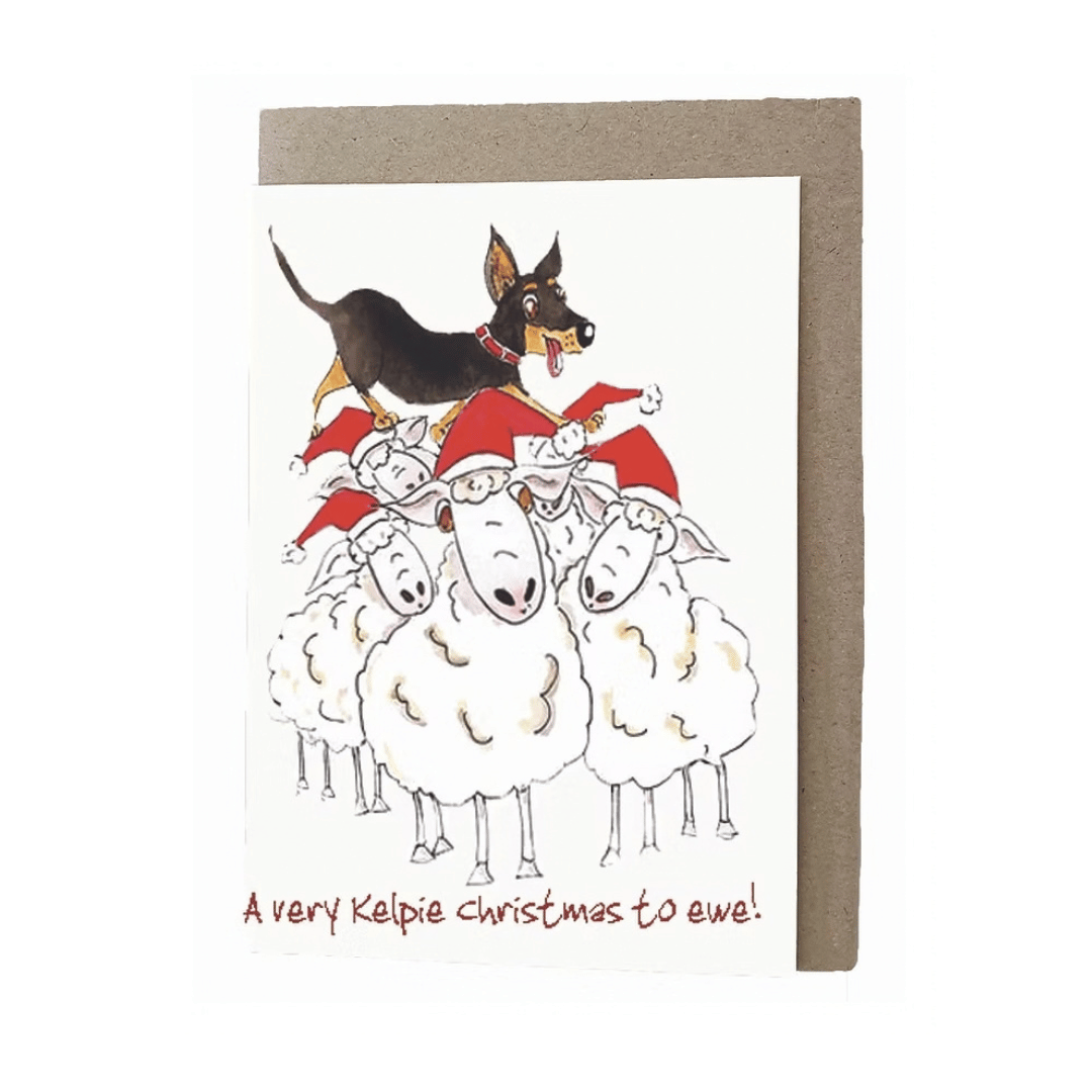 Kelpie Greeting Cards for Birthday, Christmas and General