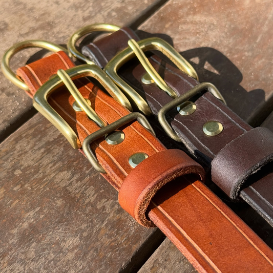 Custom Kelpie Collar - Genuine Australian Leather