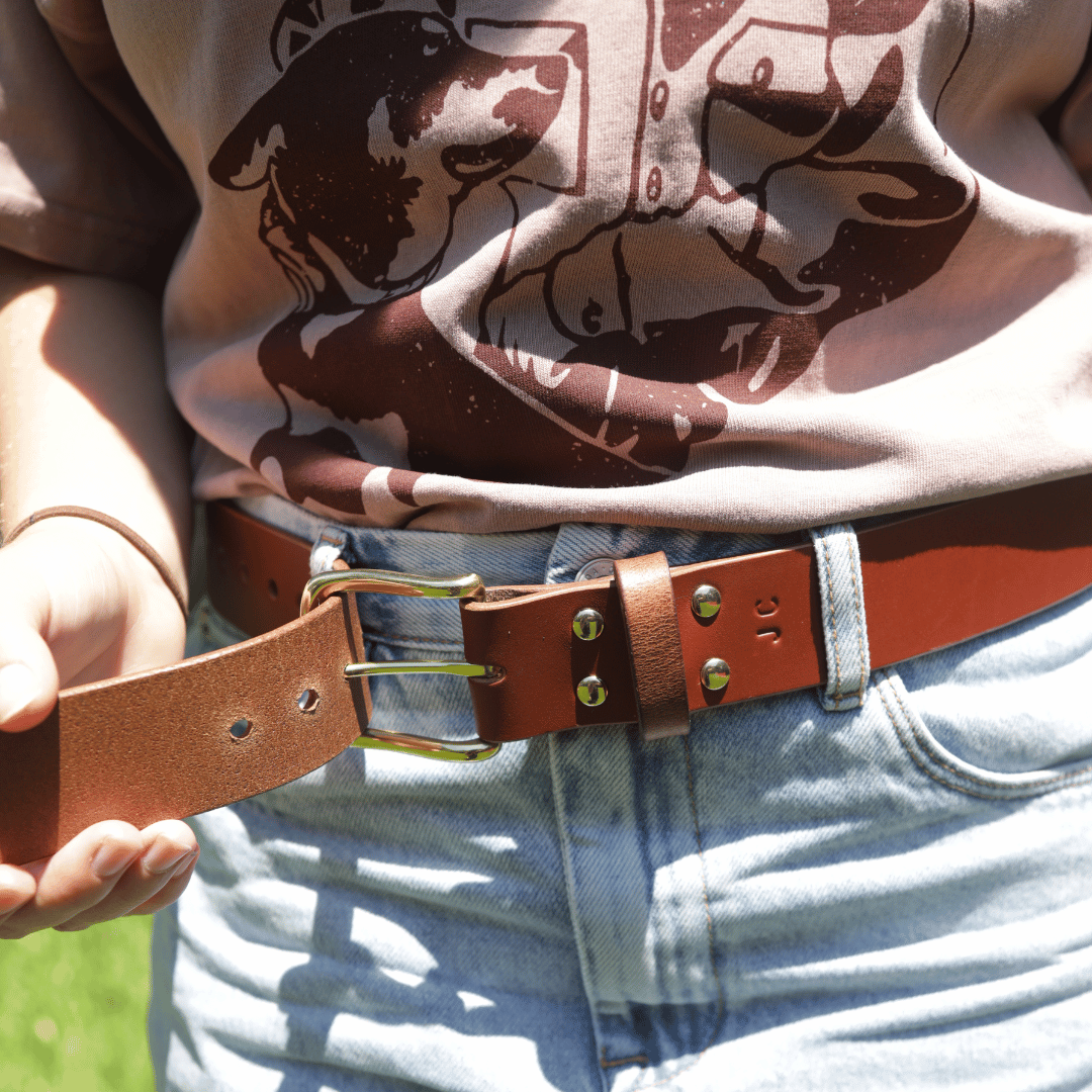 Kelpie Co. Australian Leather Handcrafted Belts - Sleek Finished Edges