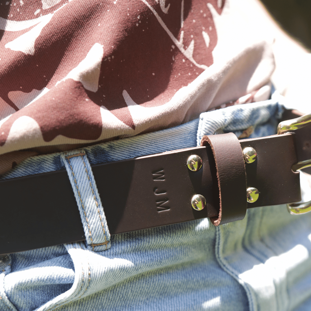 Kelpie Co. Australian Leather Handcrafted Belts - Sleek Finished Edges