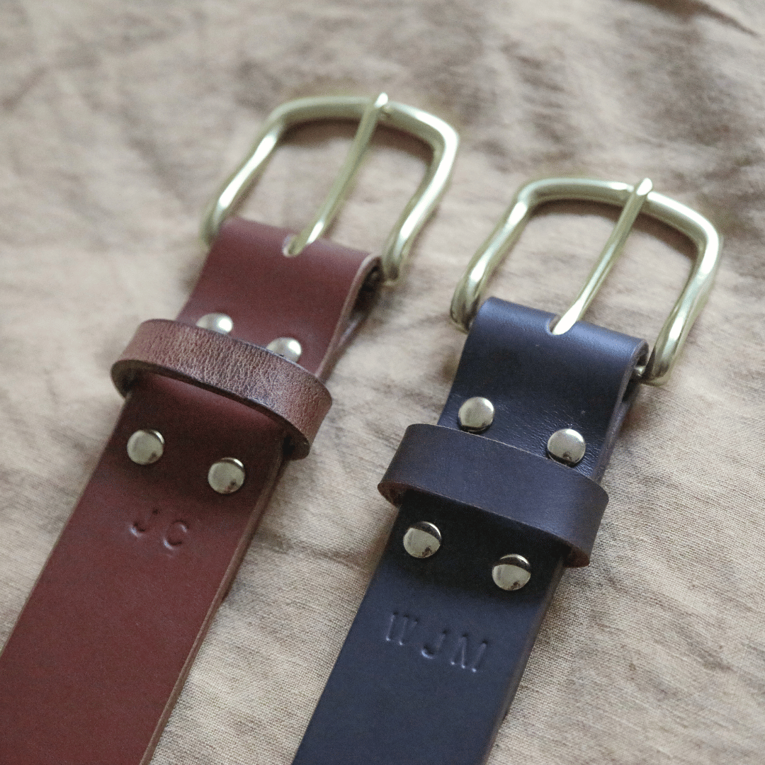 Kelpie Co. Australian Leather Handcrafted Belts - Sleek Finished Edges