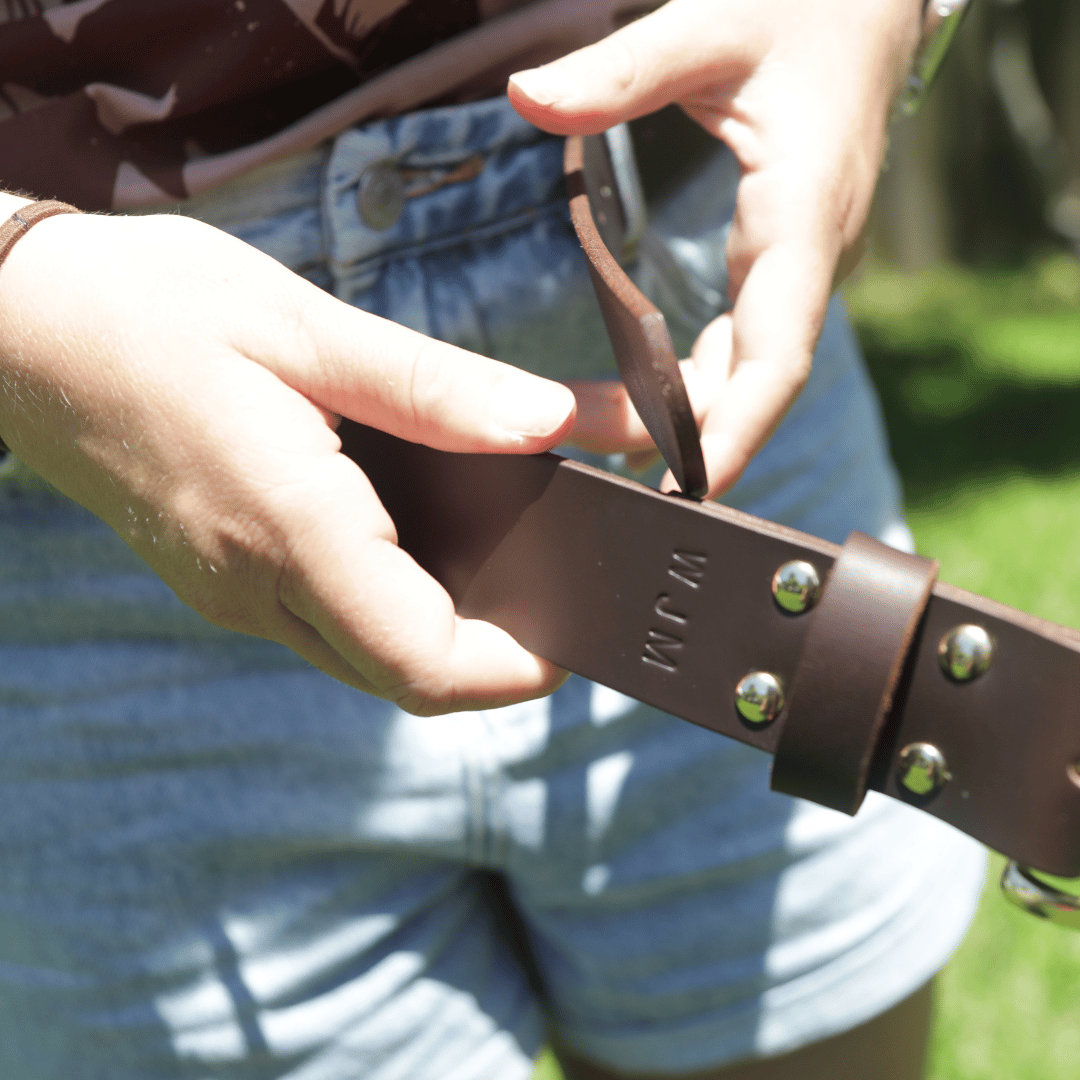 Kelpie Co. Australian Leather Handcrafted Belts - Sleek Finished Edges