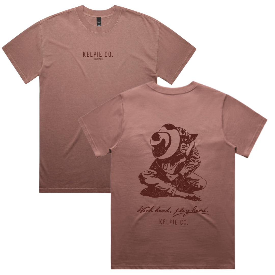 NEW! Kelpie Tshirt - Kelpie Co. Oversized Hug Unisex Tee - Dusty