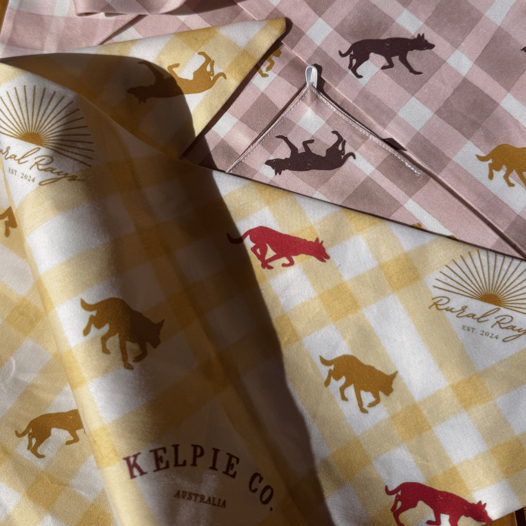 Kelpie Co. x Rural Rays Bandanna Collab