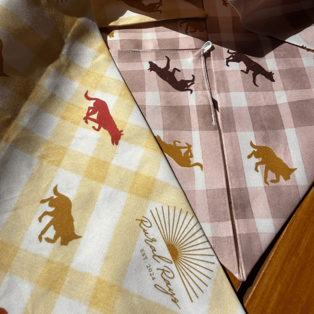 Kelpie Co. x Rural Rays Bandanna Collab