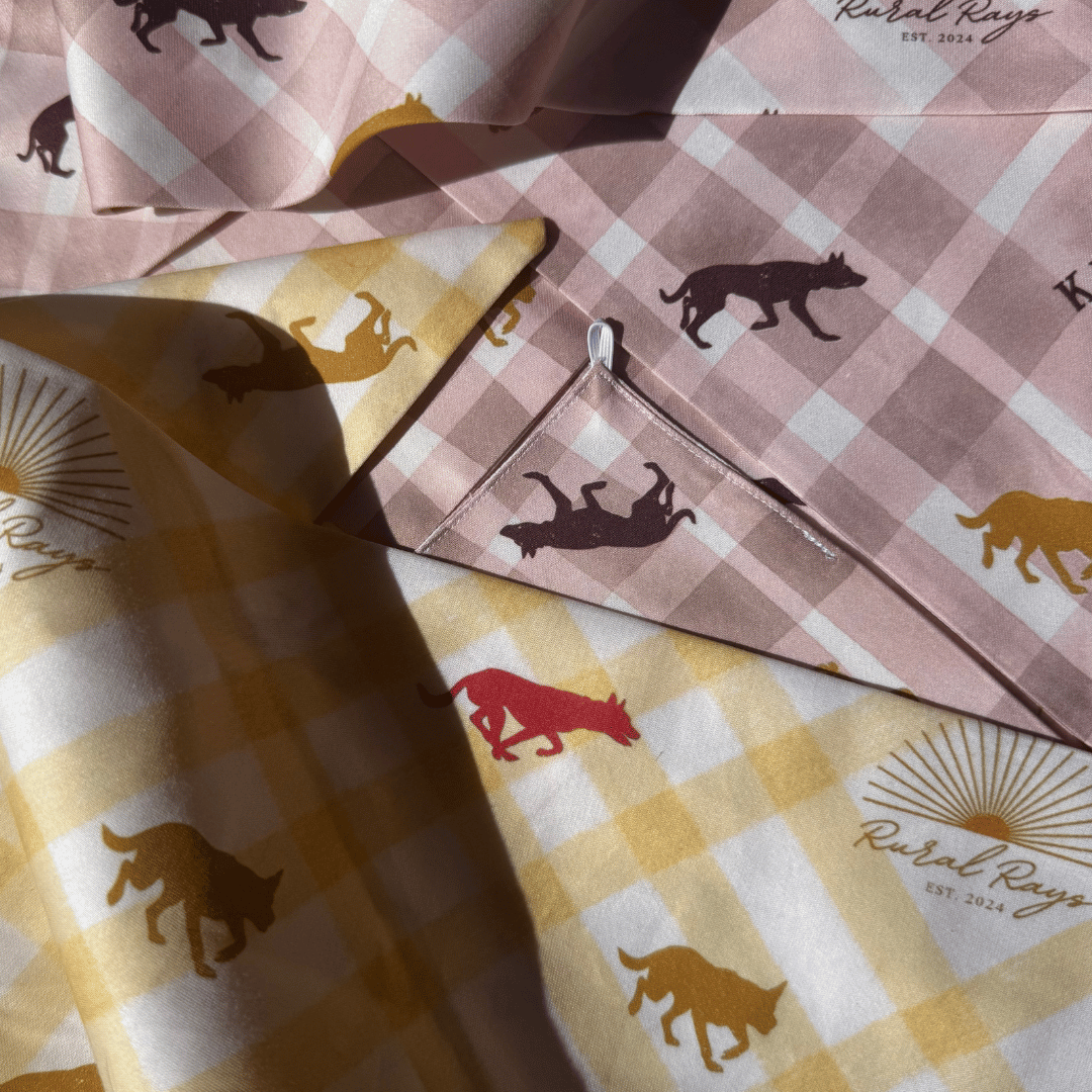 Kelpie Co. x Rural Rays Bandanna Collab