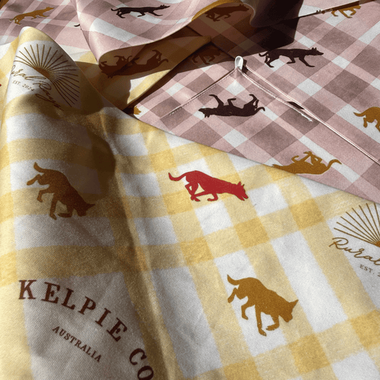 Kelpie Co. x Rural Rays Bandanna Collab