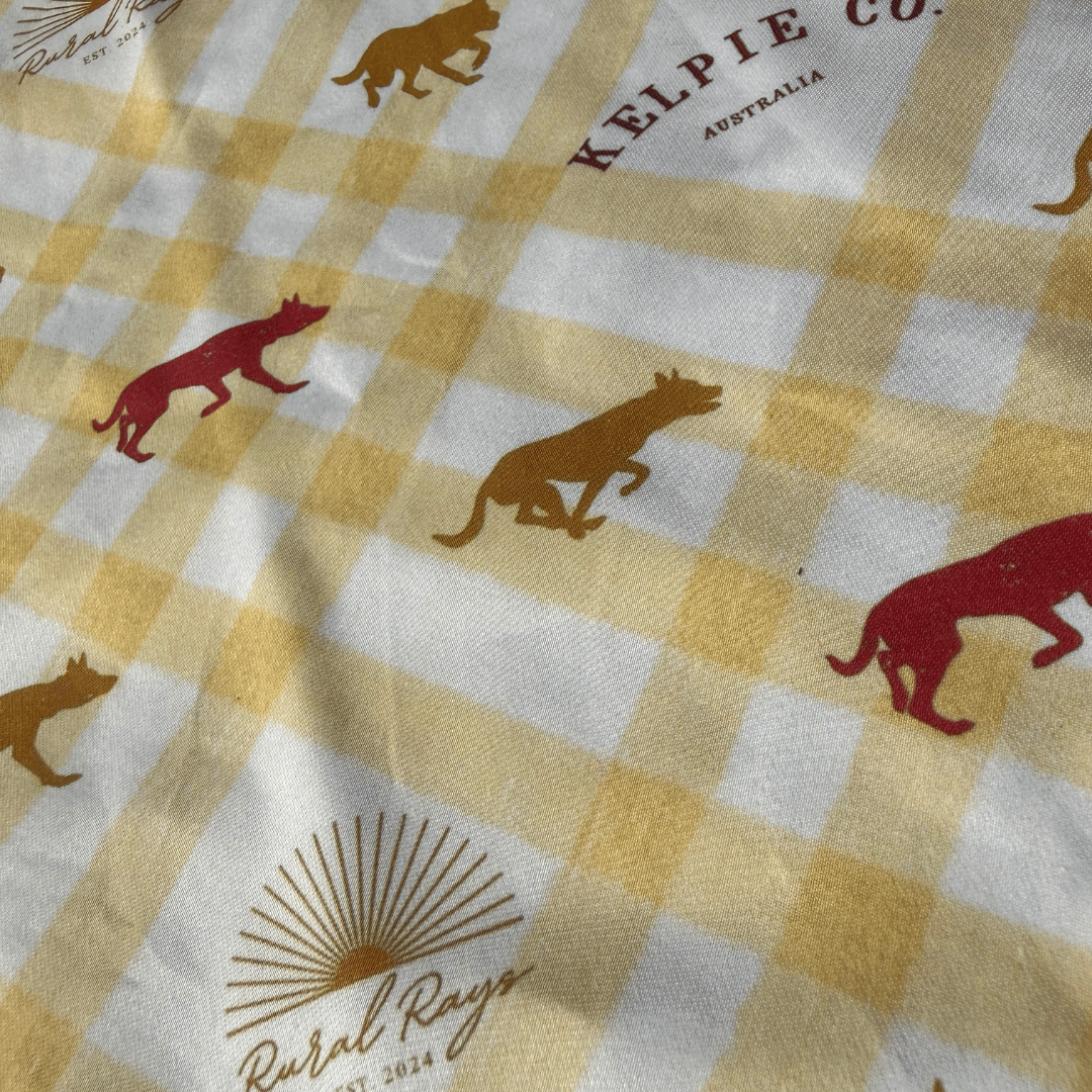 Kelpie Co. x Rural Rays Bandanna Collab