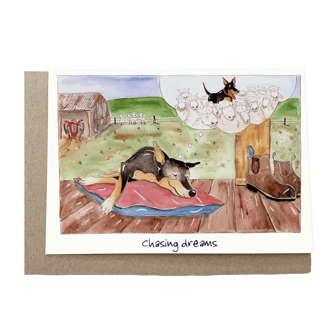 Kelpie Greeting Cards for Birthday, Christmas and General