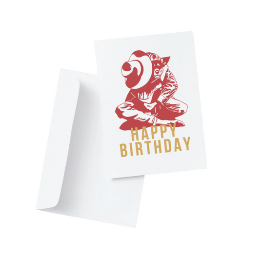 Kelpie Happy Birthday Card