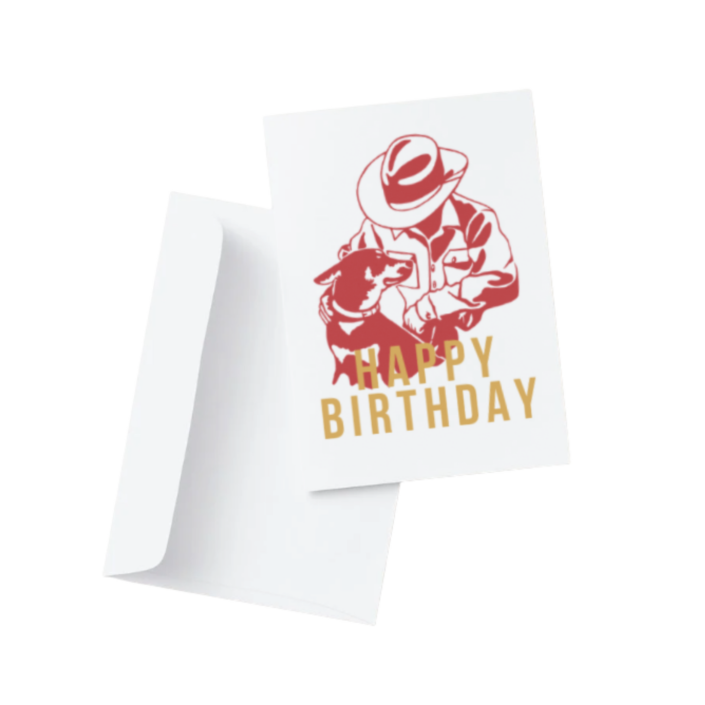 Kelpie Happy Birthday Card