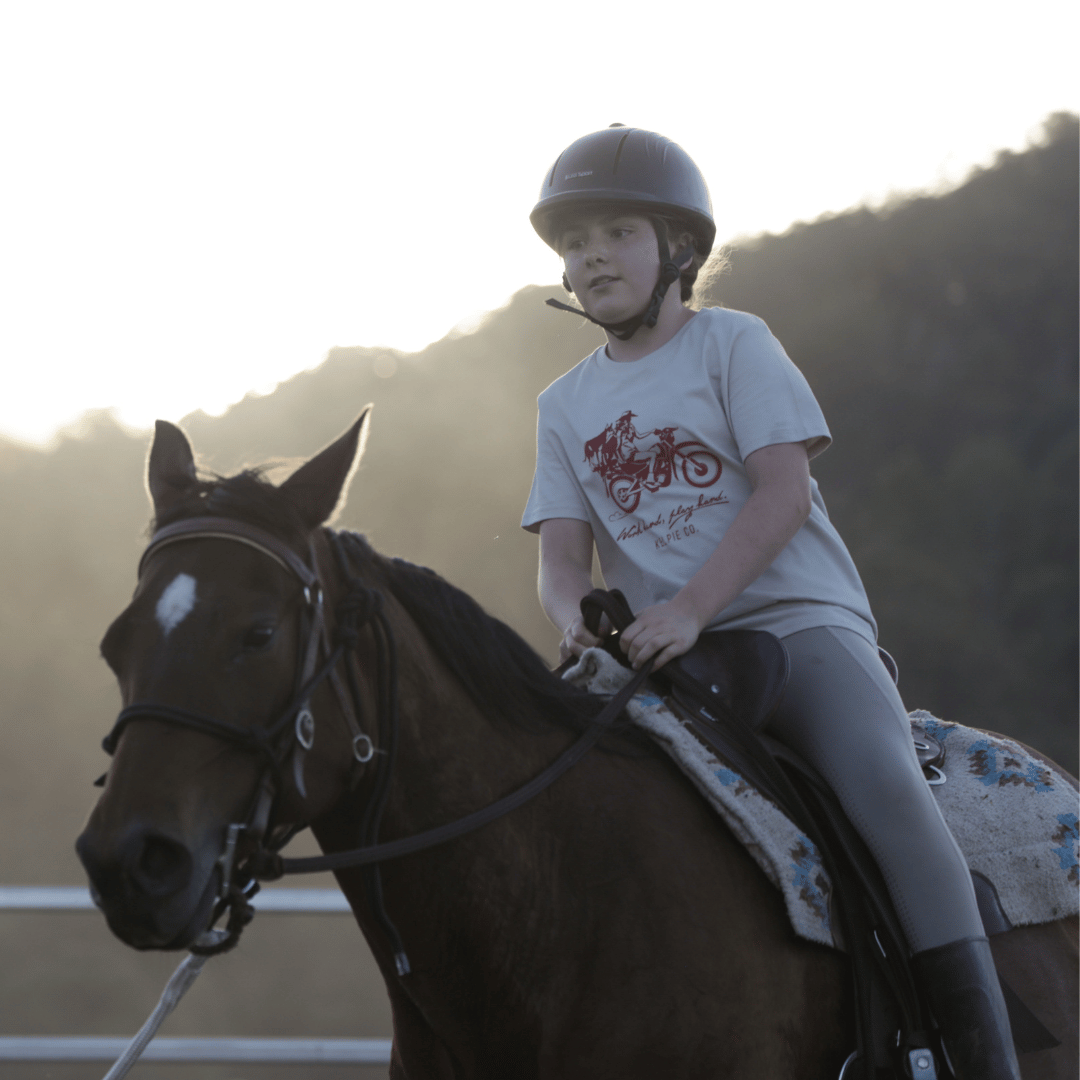 Kelpie Kids Tshirt - Kelpie Co. Kids Classic Unisex Tee - Faded Bone