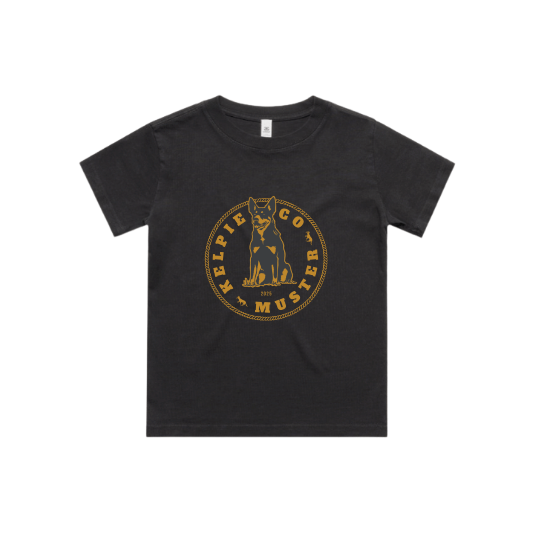 Kelpie Co. Muster 2025 Kids Oversized Tees