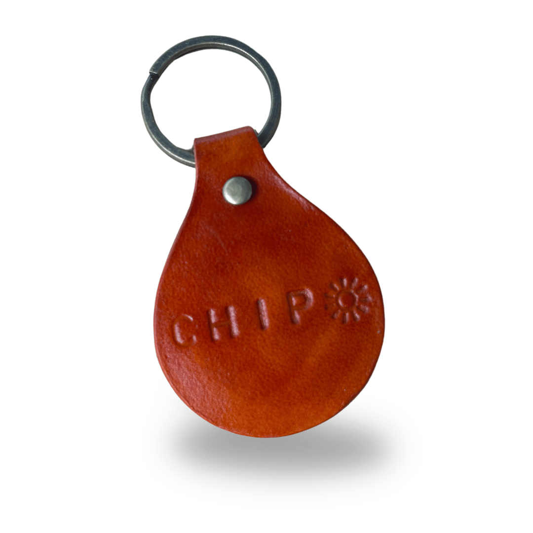 Kelpie Co. Handmade Leather Keyring / Dog Tag