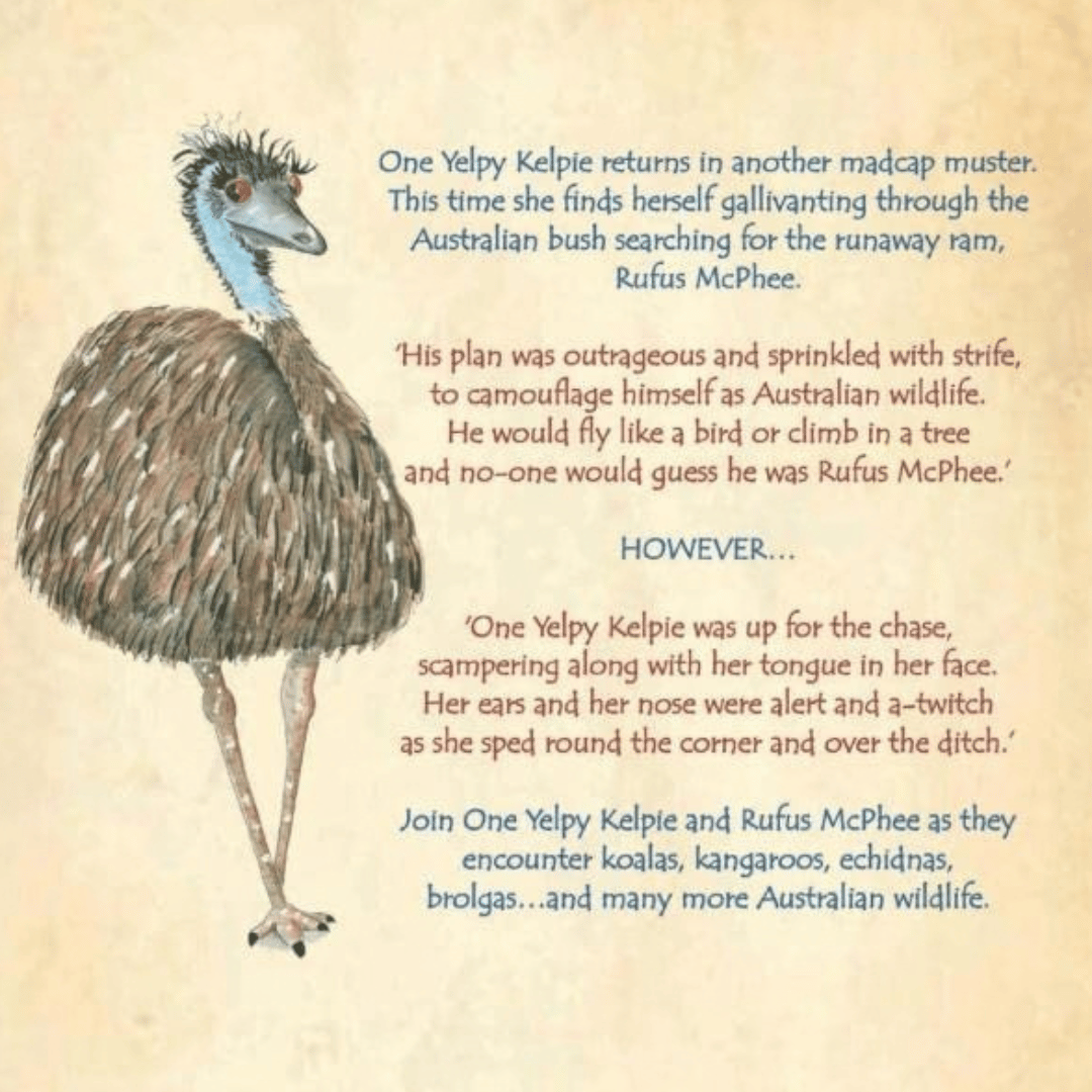 'One Yelpy Kelpie Wildlife Adventure' Children's Book
